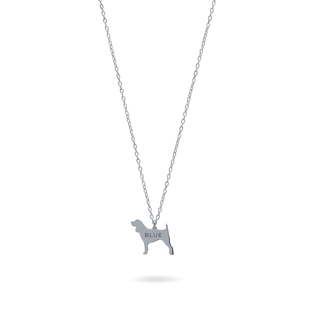 Collar Personalizable Beagle Plata