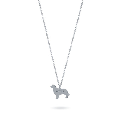 Collar Golden Retriever de Plata 925 Personalizado