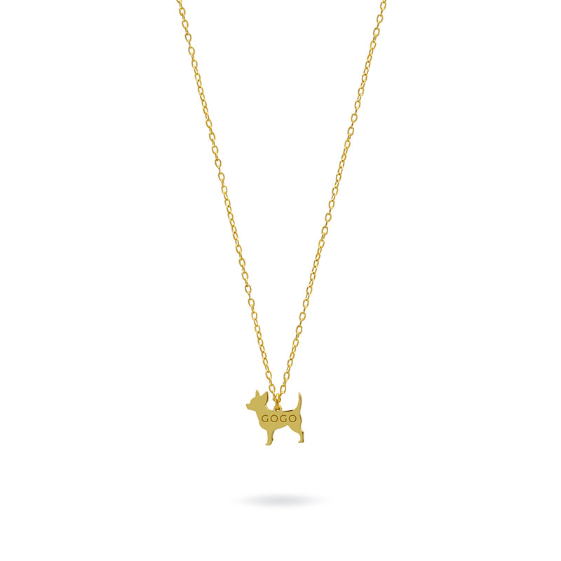 Collar Personalizable Chiguagua Plata