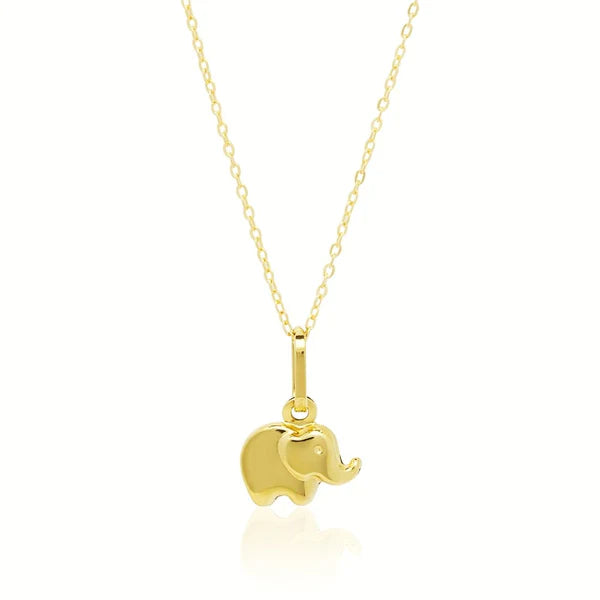 Colgante y Cadena Elefante Oro