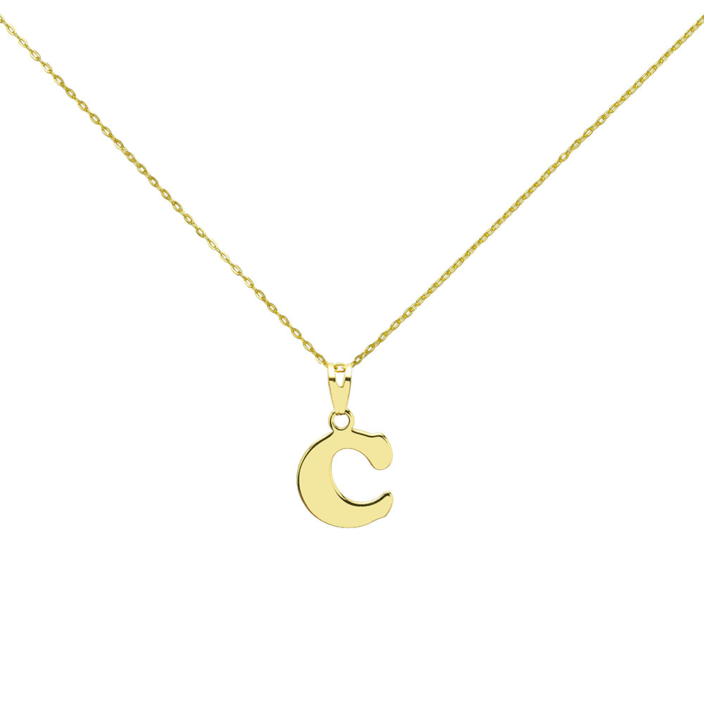 Collar con inicial Redondeada