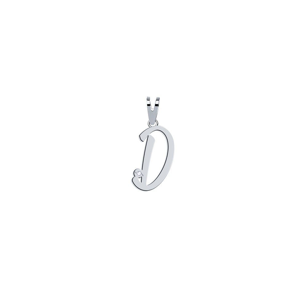 Colgante con inicial Circonita
