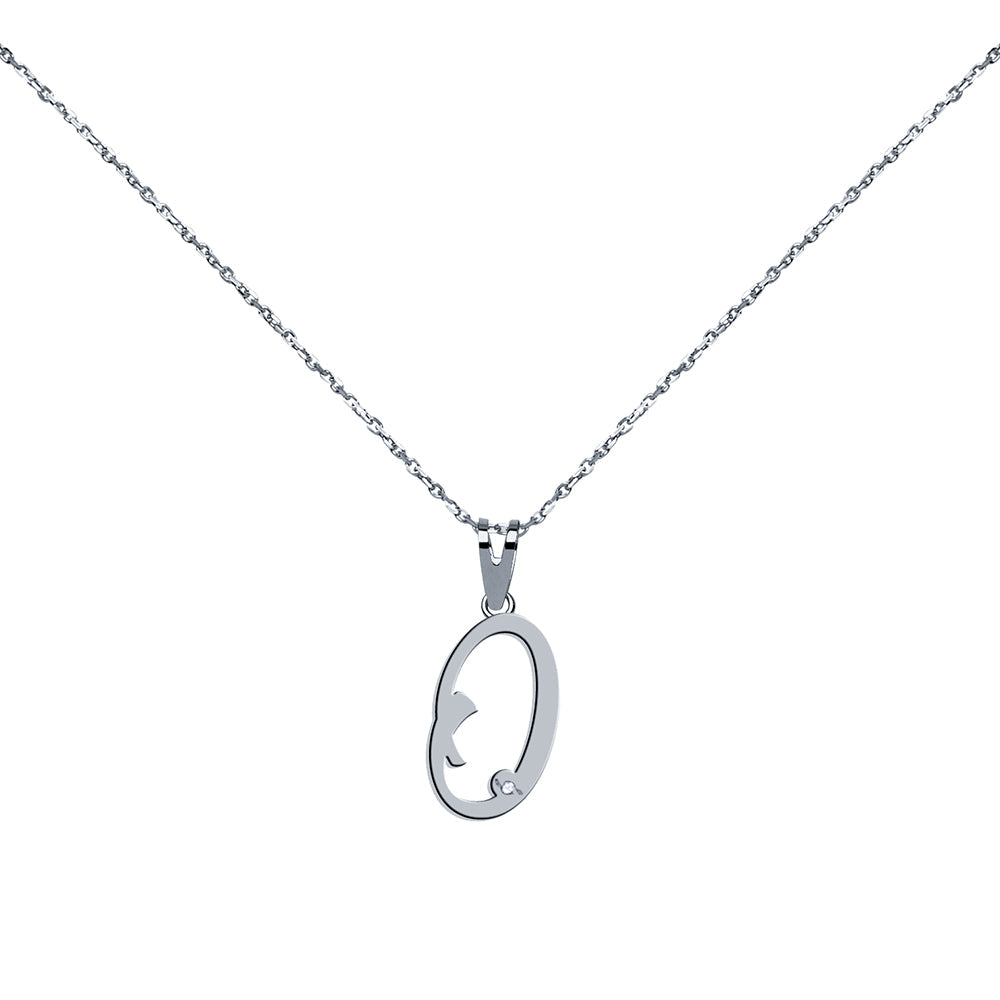 Collar con inicial Diamante