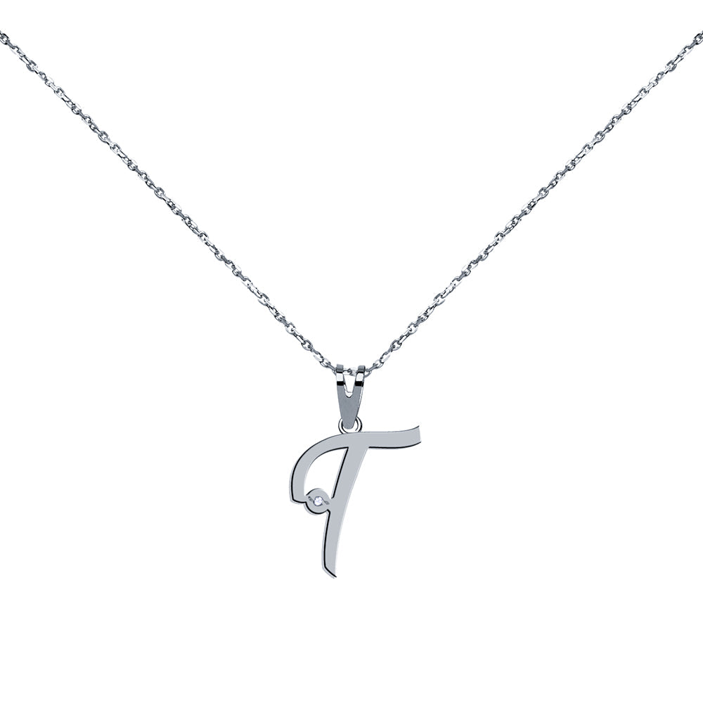 Collar con inicial Diamante