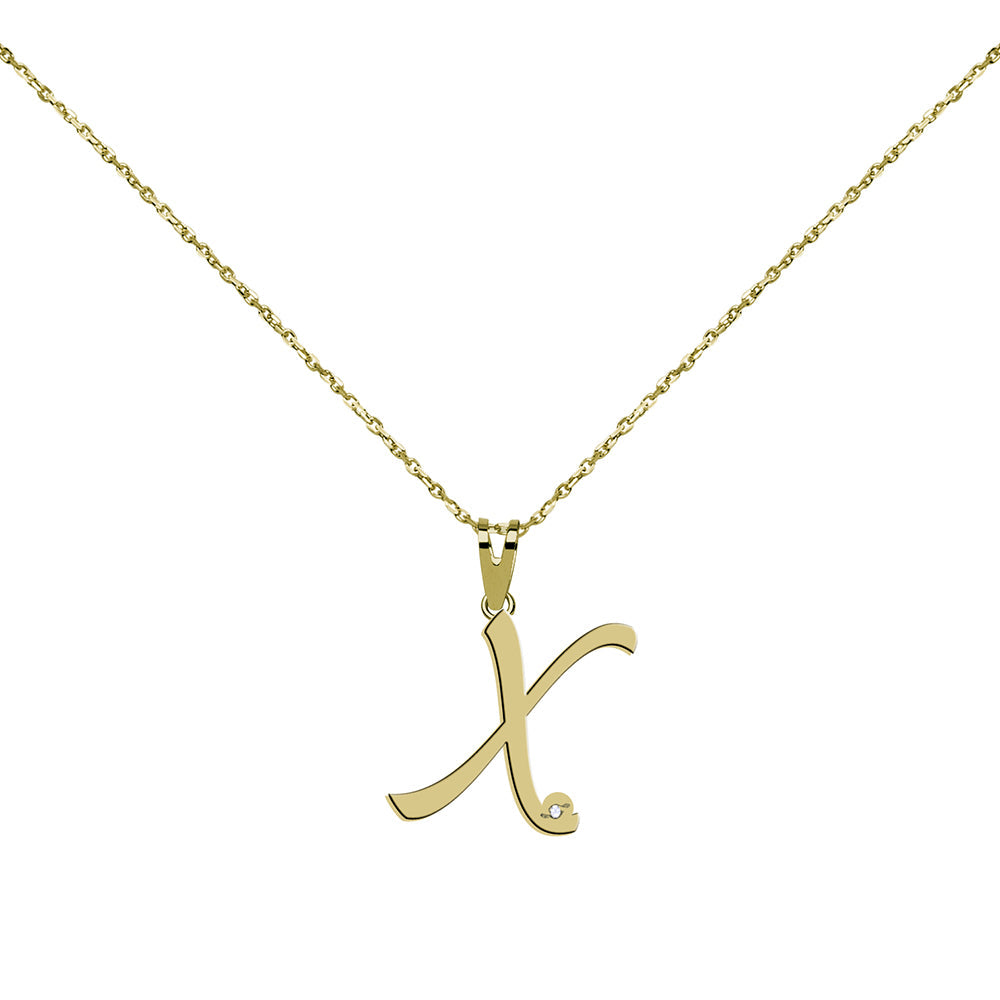 Collar con inicial Diamante