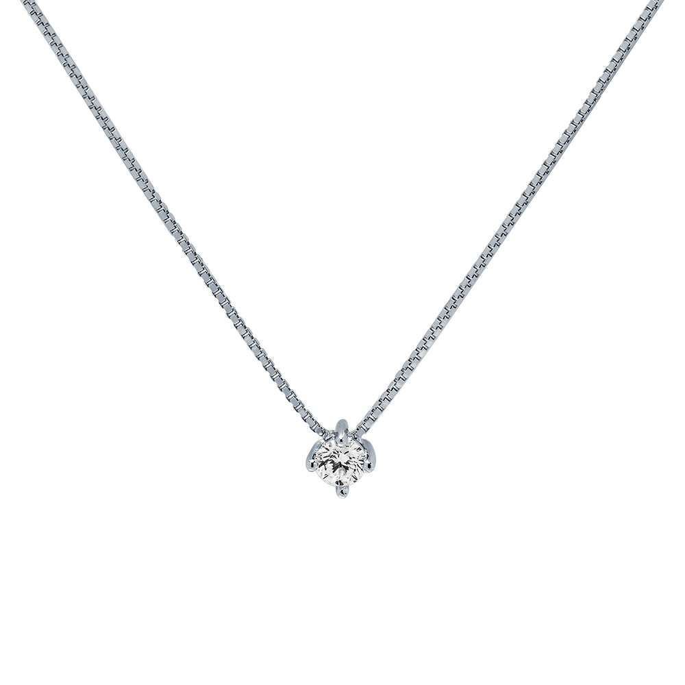 Collar Diamante de Laboratorio Sutil en Plata 925