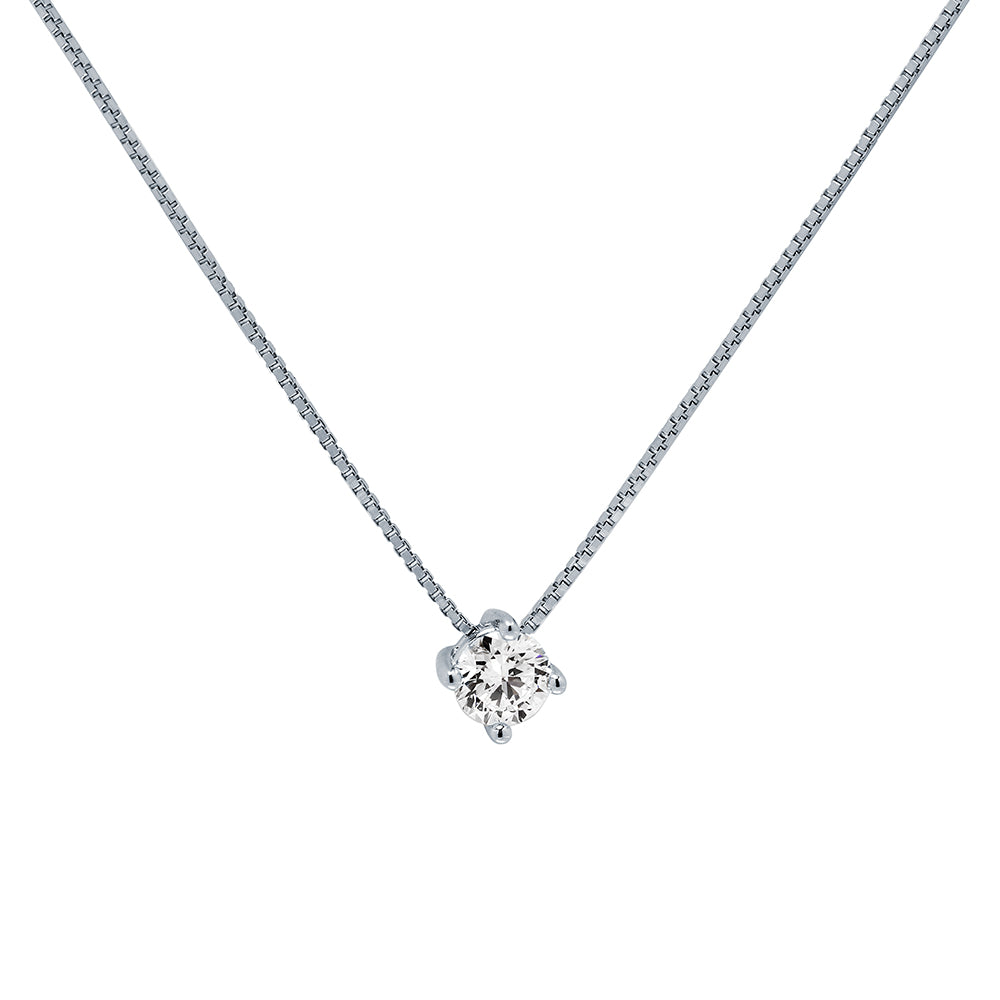 Collar Diamante de Laboratorio Resplandor en Plata 925