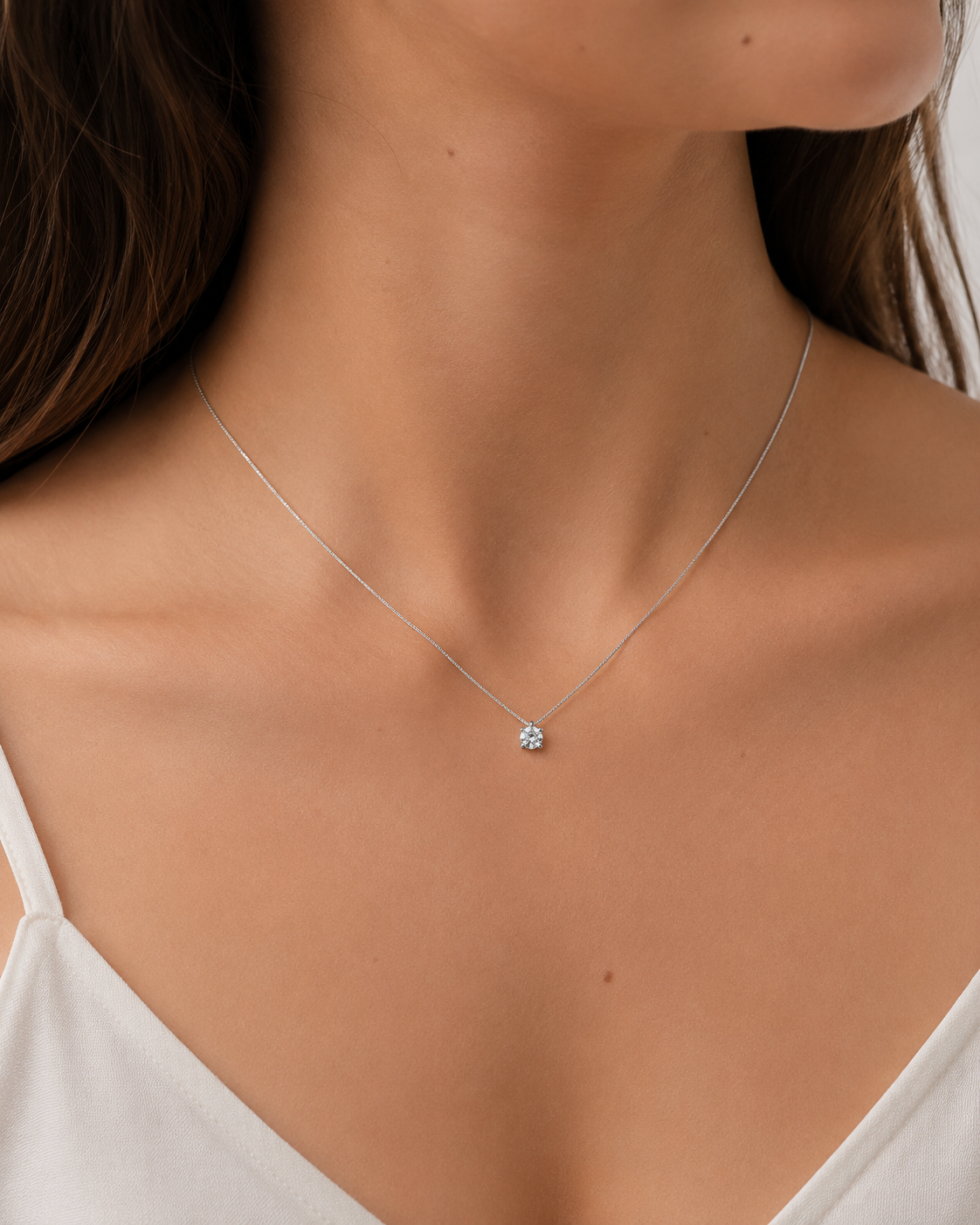Collar Diamante de Laboratorio Gracia en Plata 925