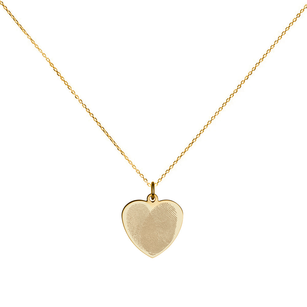 Collar Personalizable Huella Corazón
