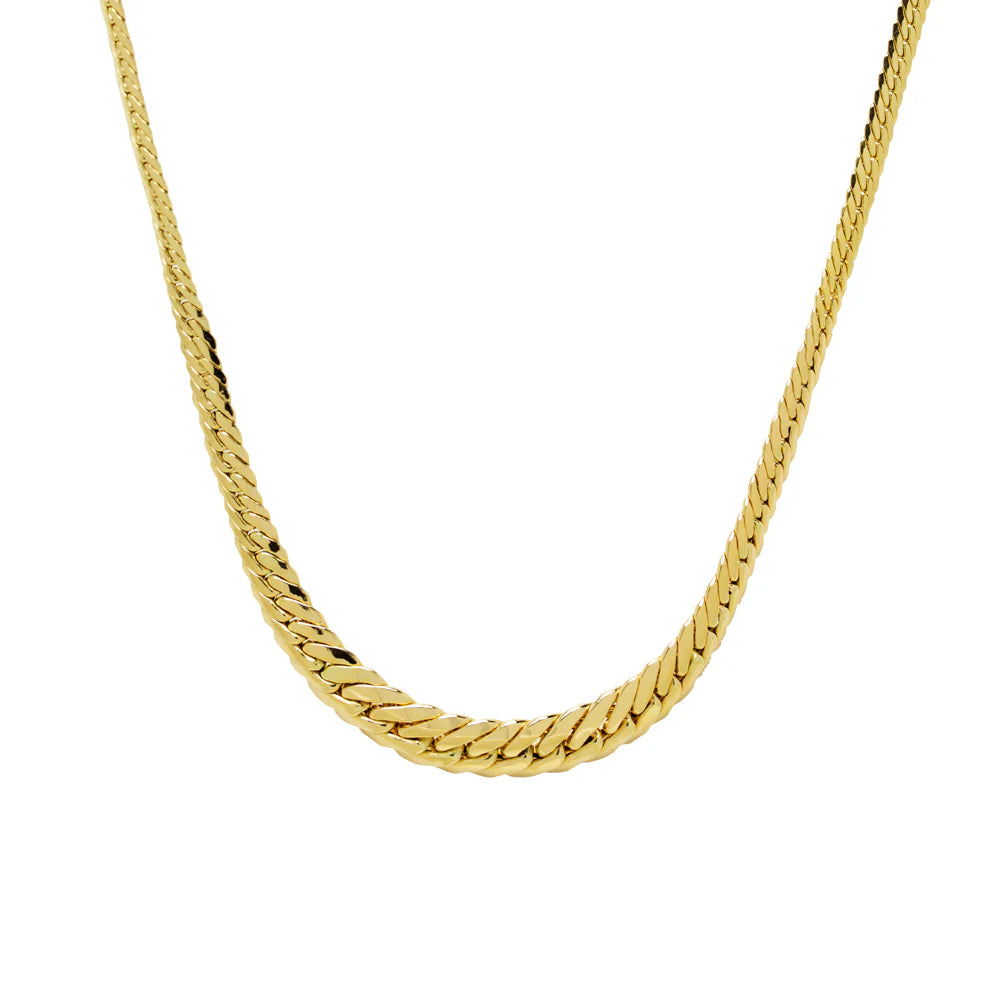 Cadena Cola de Zorro Disminución 45cm en Oro Amarillo 18 Kilates