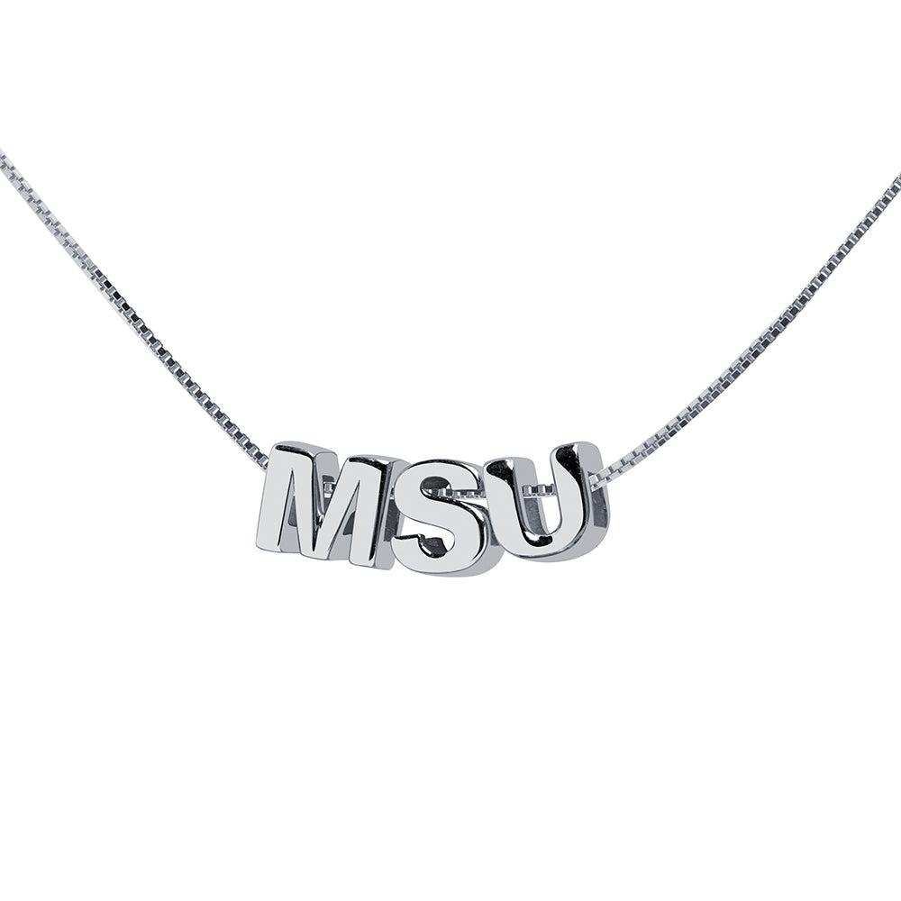 Collar con inicial 3 Letras Plata