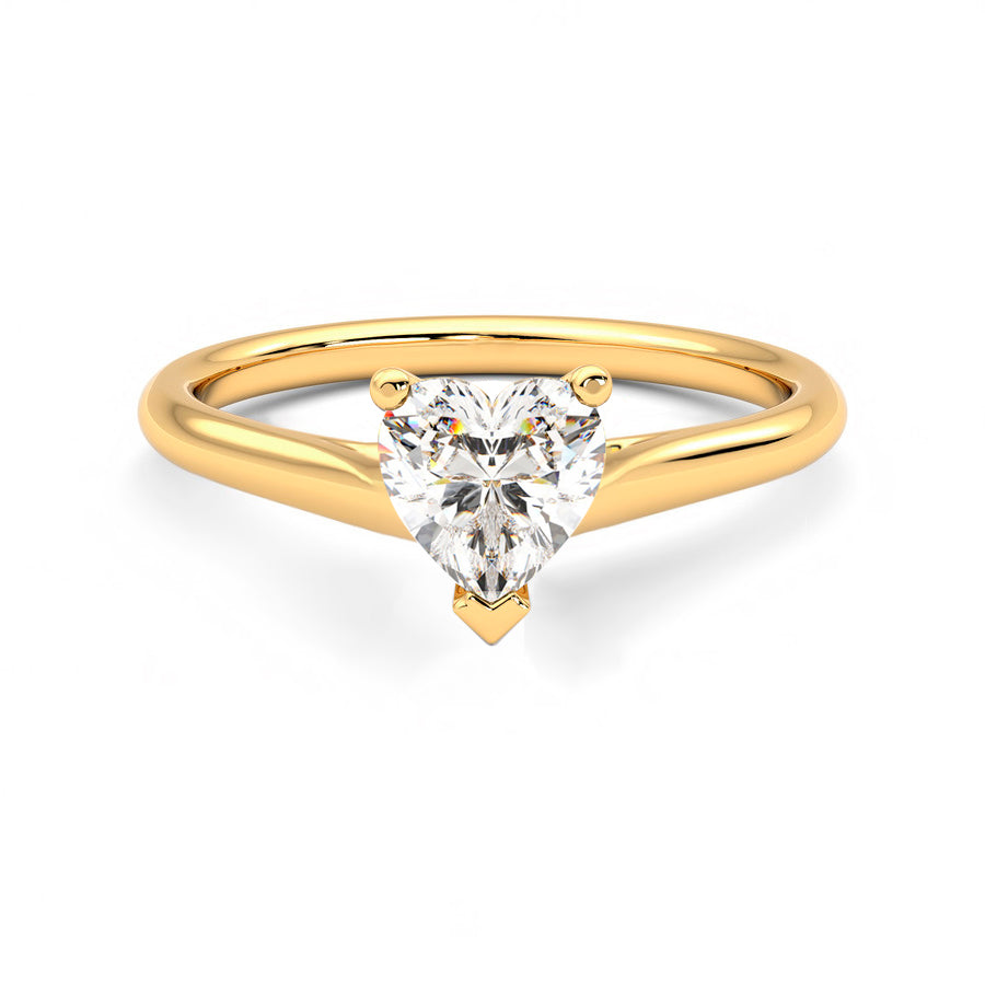 Anillo Coeur Diamante y Oro 18k