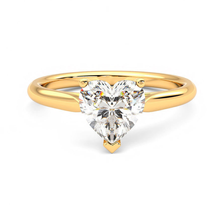 Anillo Coeur Diamante y Oro 18k