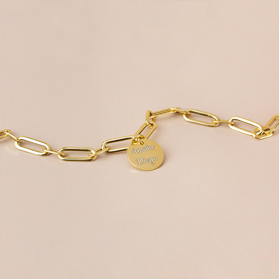 Pulsera Personalizable eslabones en Oro