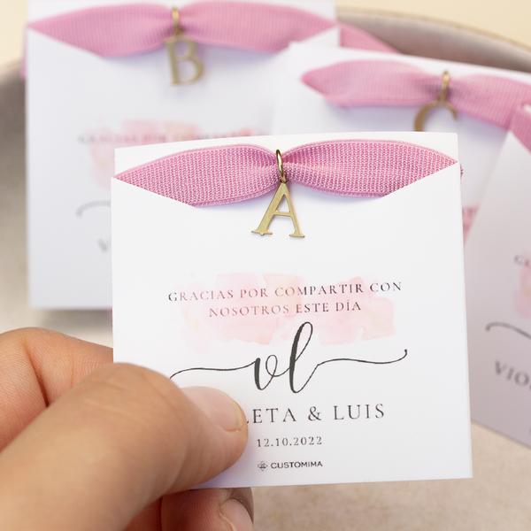 Dedicatoria  y Packaging Personalizado Boda