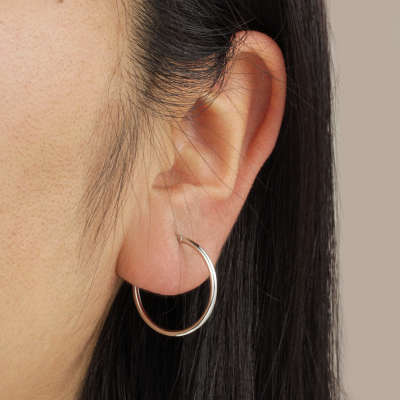 Pendientes Classic Ø 20mm Plata