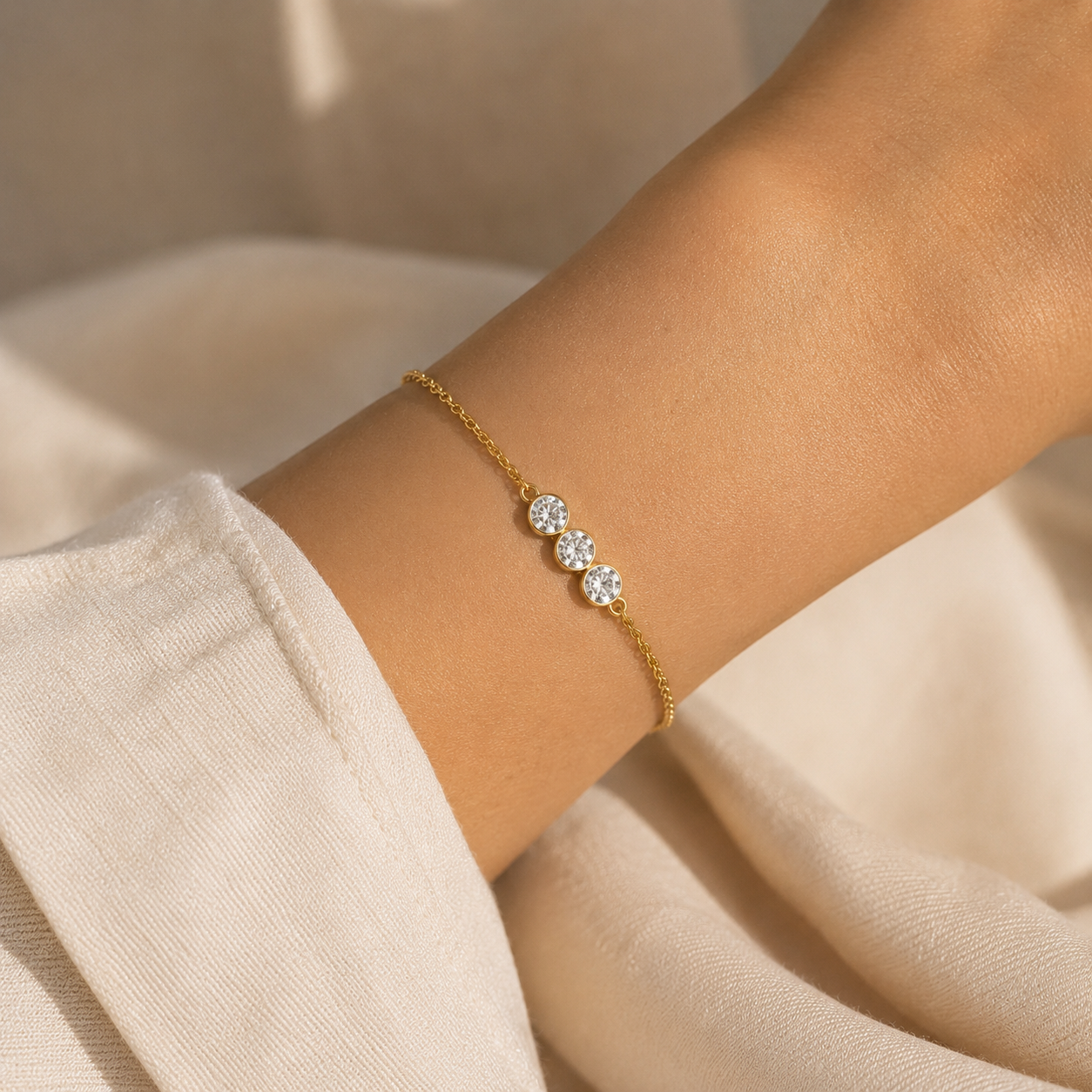 Pulsera 21 Diamantes de Laboratorio en Plata 925