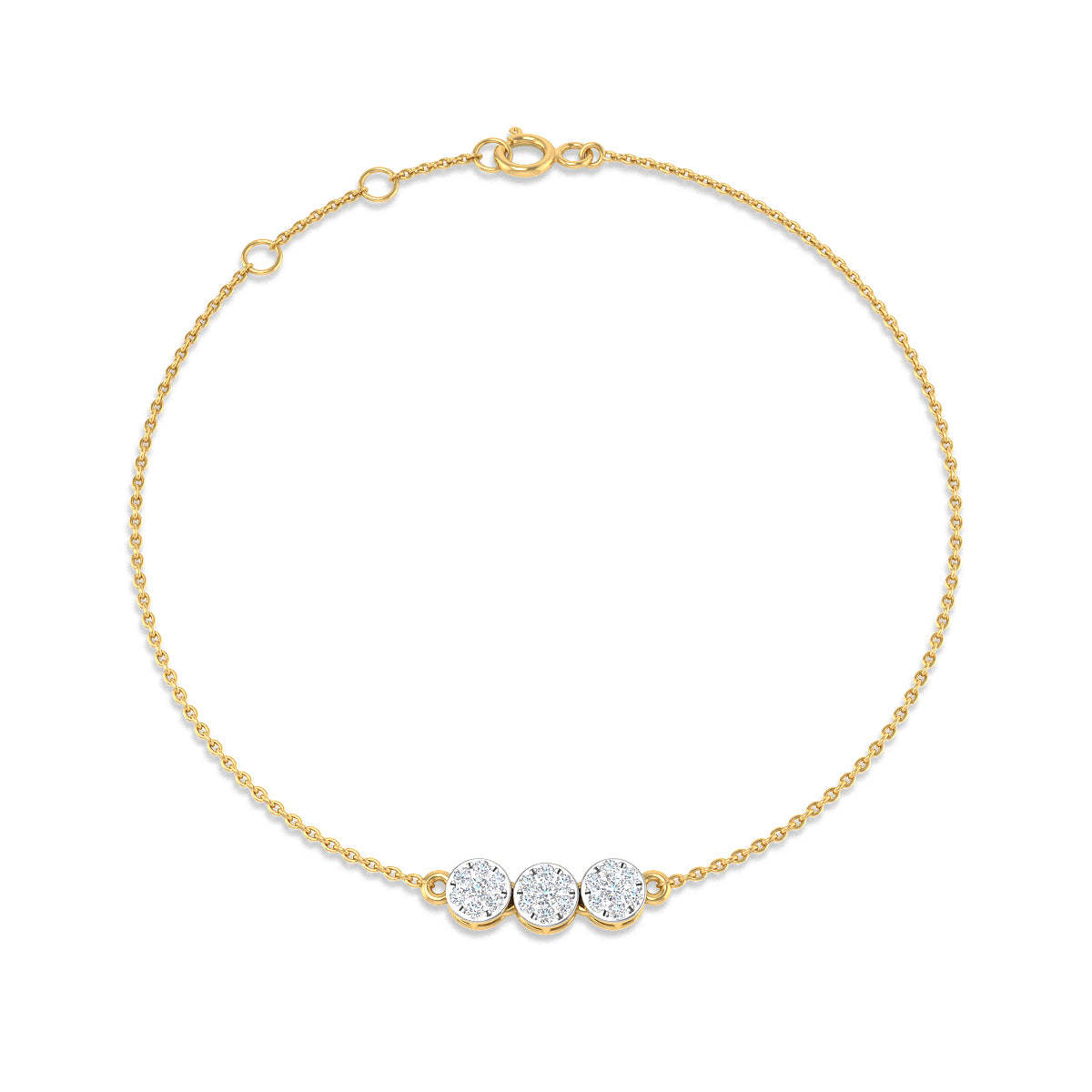 Pulsera 21 Diamantes de Laboratorio en Plata 925