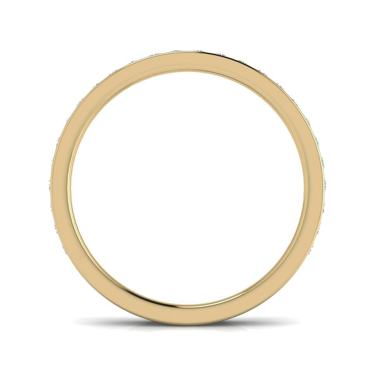 Alianza Completa con Diamante de Laboratorio 0,30ct en Plata 925