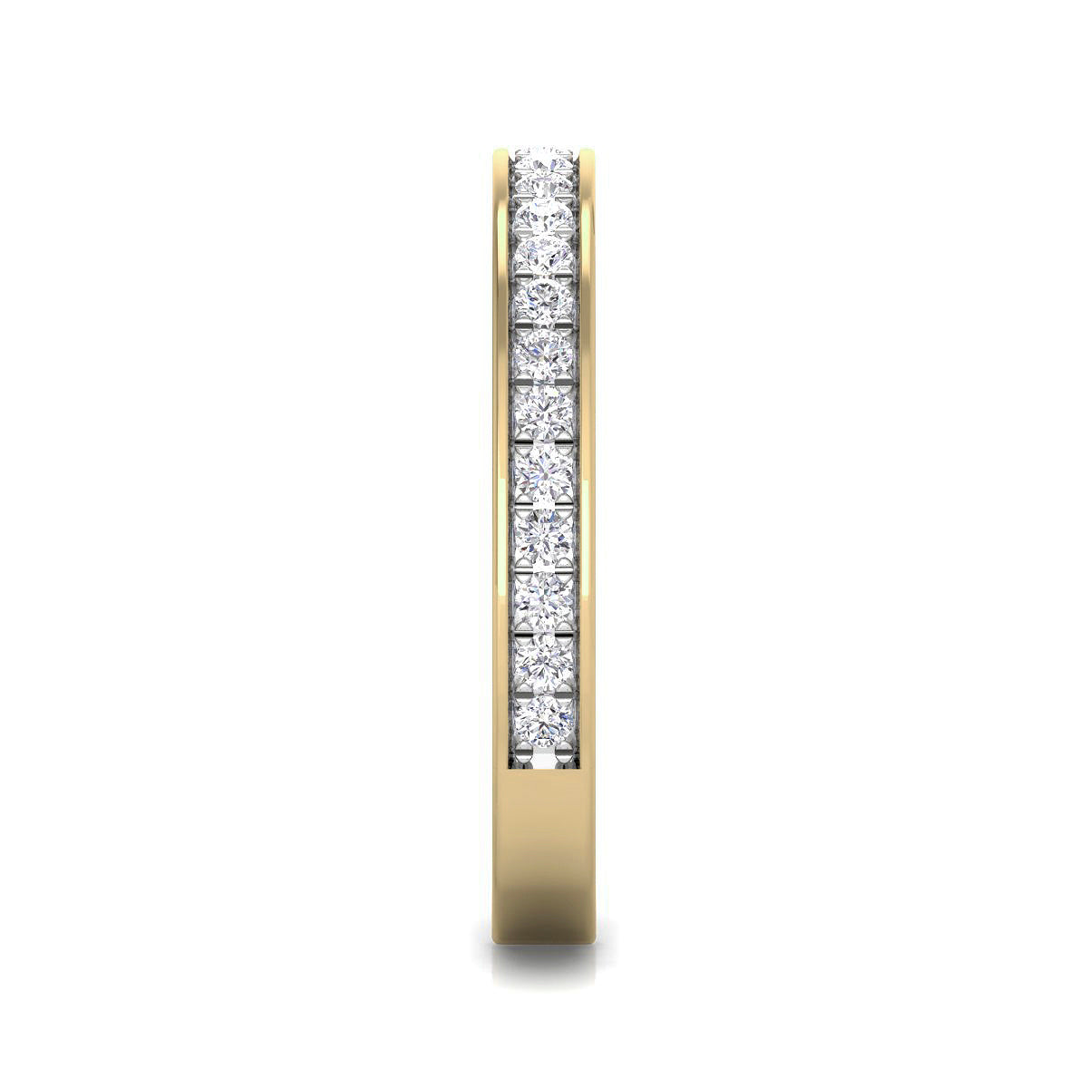 Alianza Completa con Diamante de Laboratorio 0,30ct en Plata 925