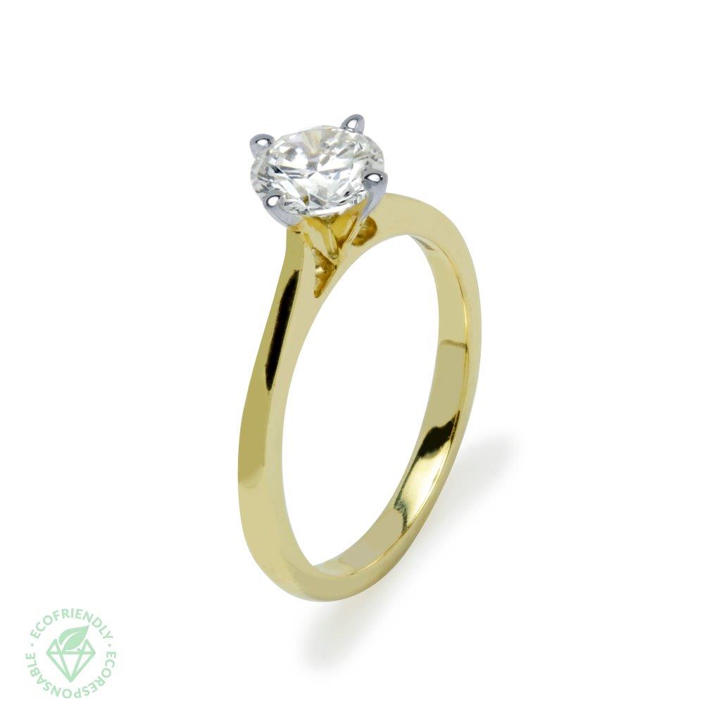 Anillo Diamantes Solitario 1,01ct. en Oro