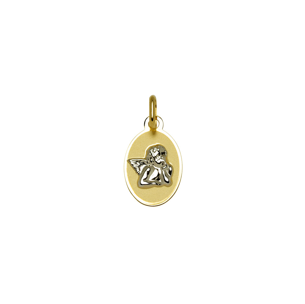 Medalla Ovalada Ángel 10x14mm