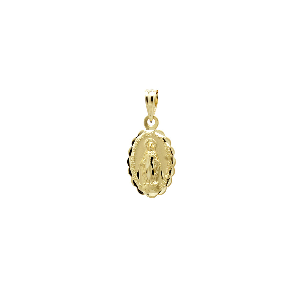 Colgante Virgen Milagrosa de Oro 18K Personalizado