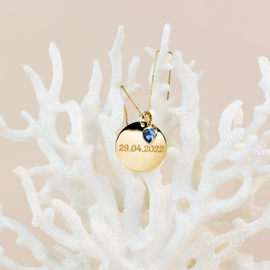 Collar Personalizable Vitality Ocean Heart