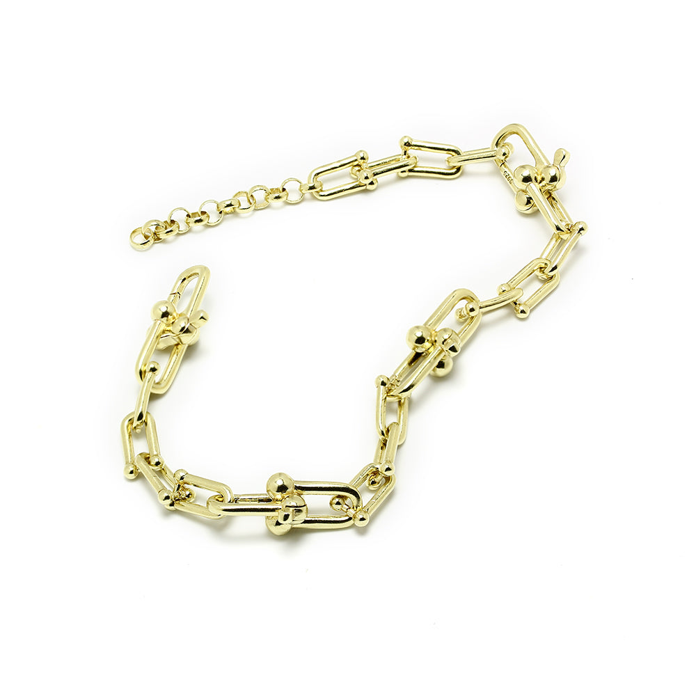 Pulsera Eslabones PATOdalaVida Plata