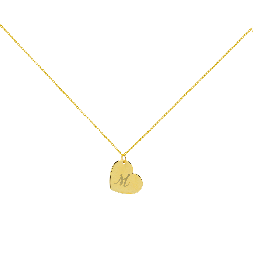 Collar con corazón Oro