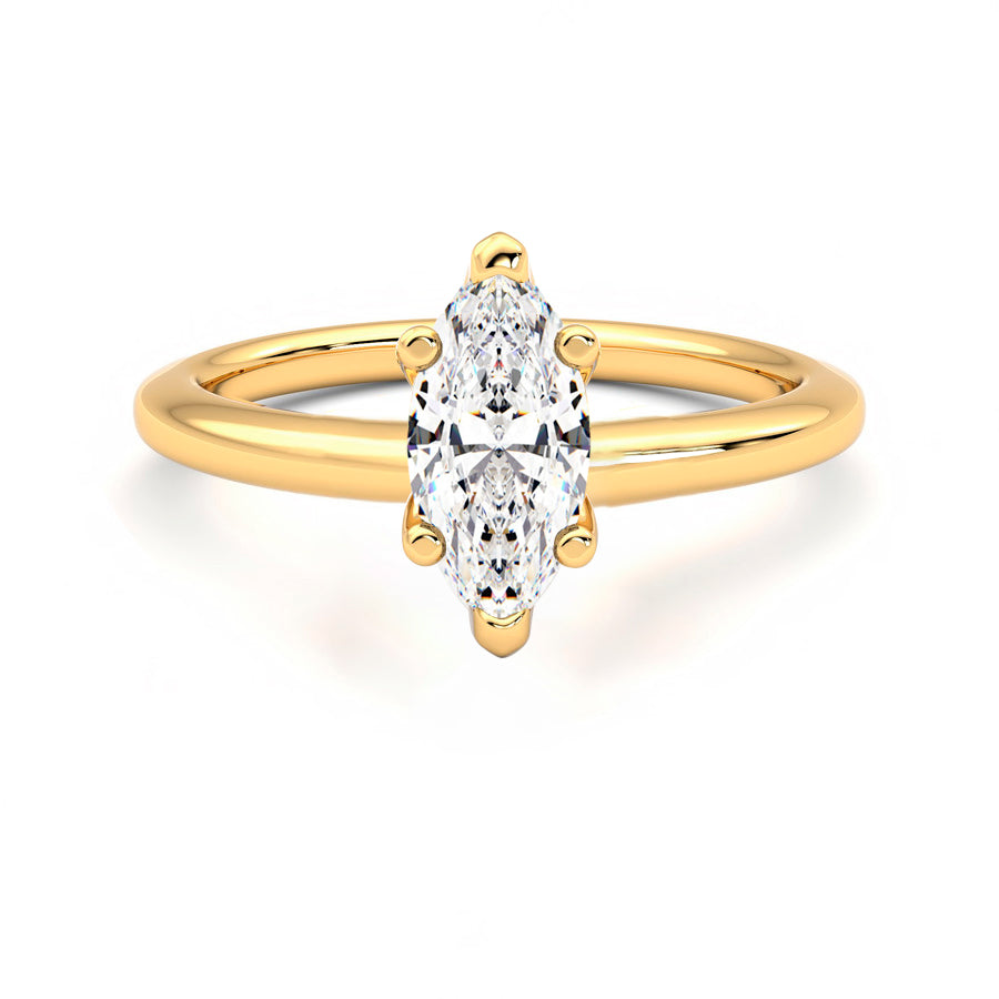 Anillo Coeur Diamante y Oro 18k