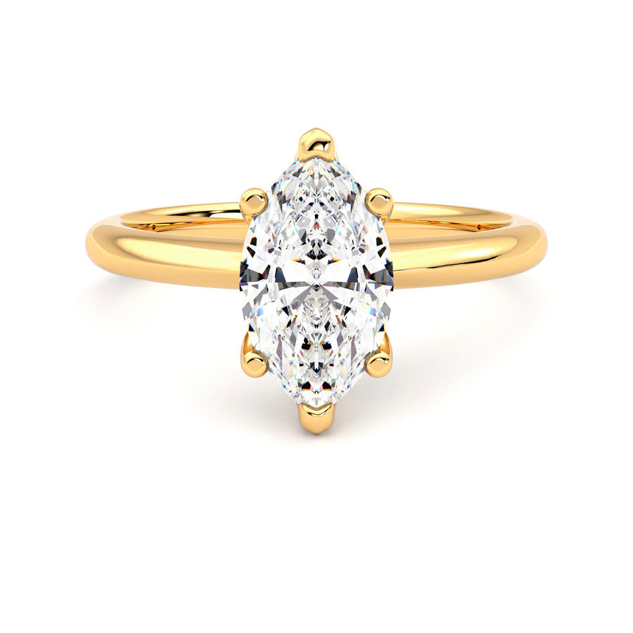 Anillo Coeur Diamante y Oro 18k