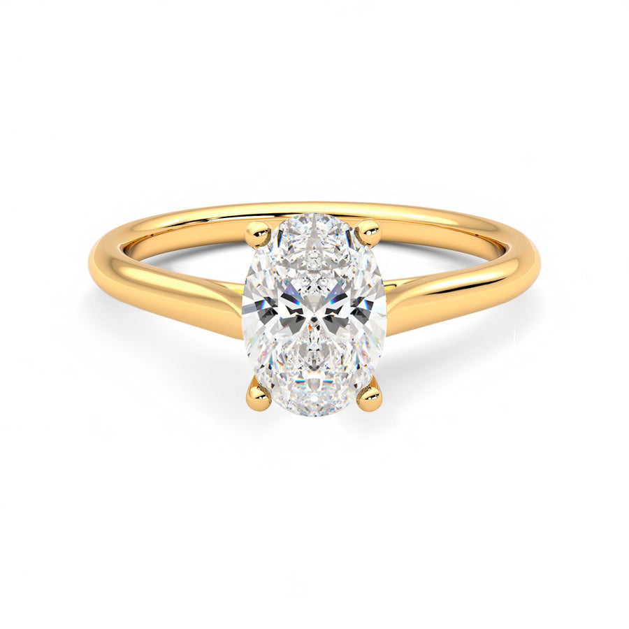 Anillo Coeur Diamante y Oro 18k