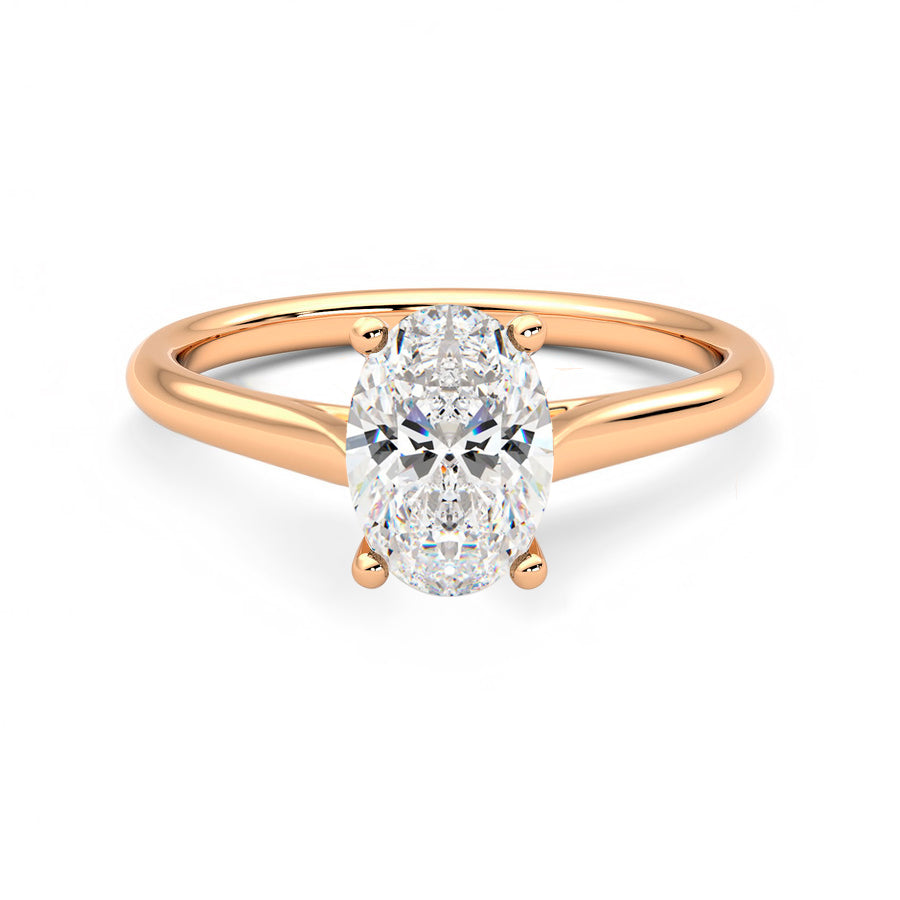 Anillo Coeur Diamante y Oro Rosa 18k