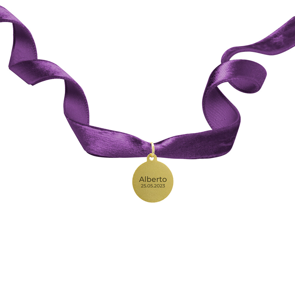 Medalla Ramo Novia Ángel  Oro