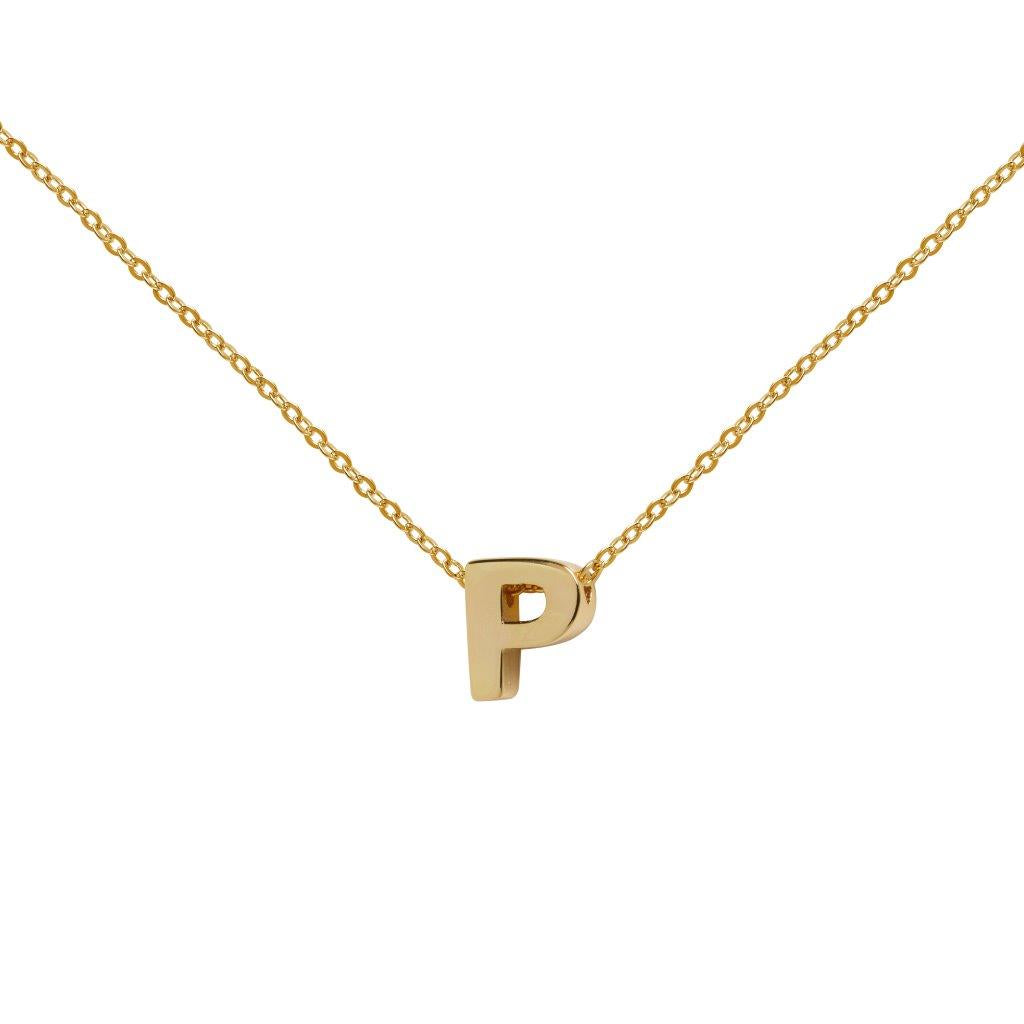 Collar con inicial letra Plata