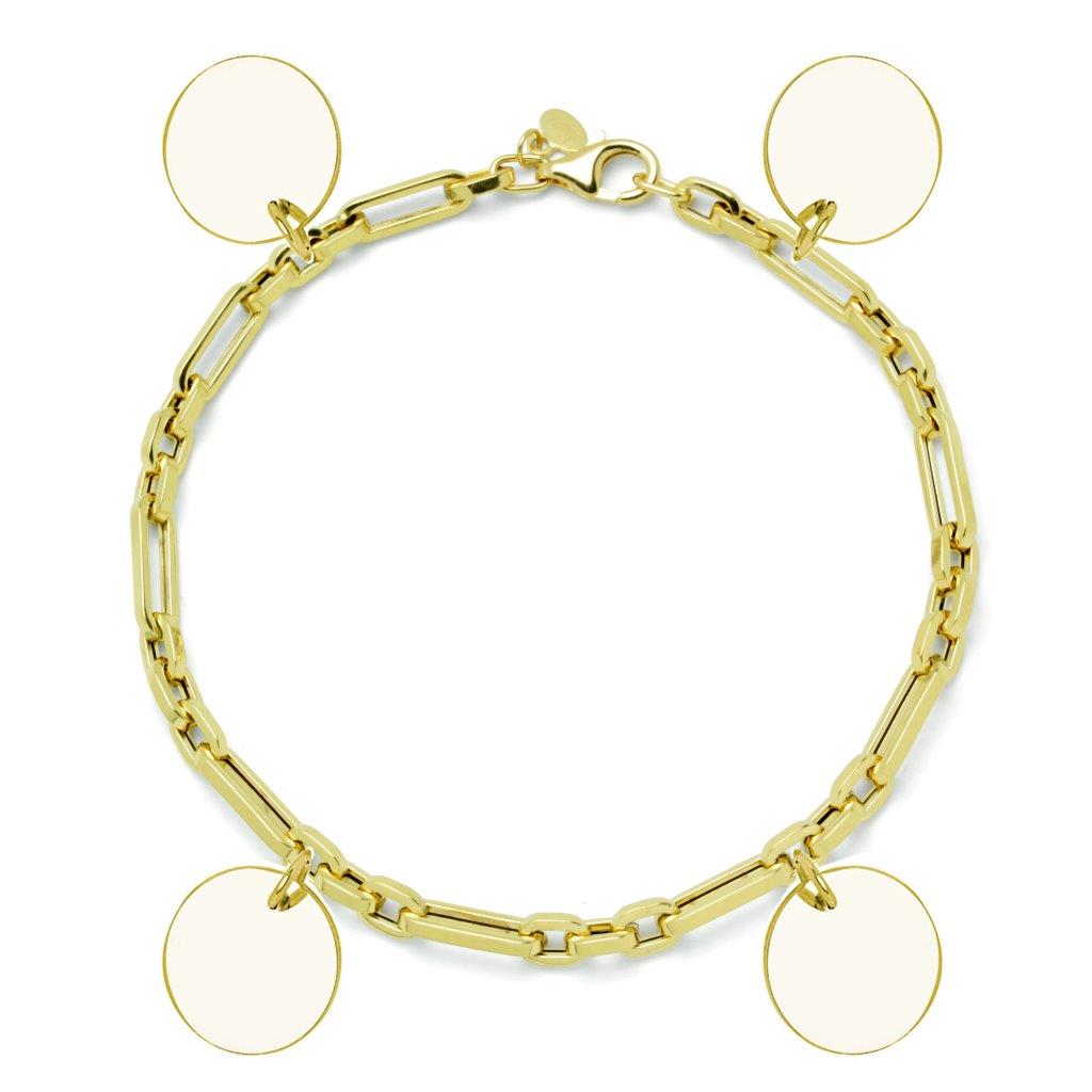 Pulsera Personalizable eslabones rectos