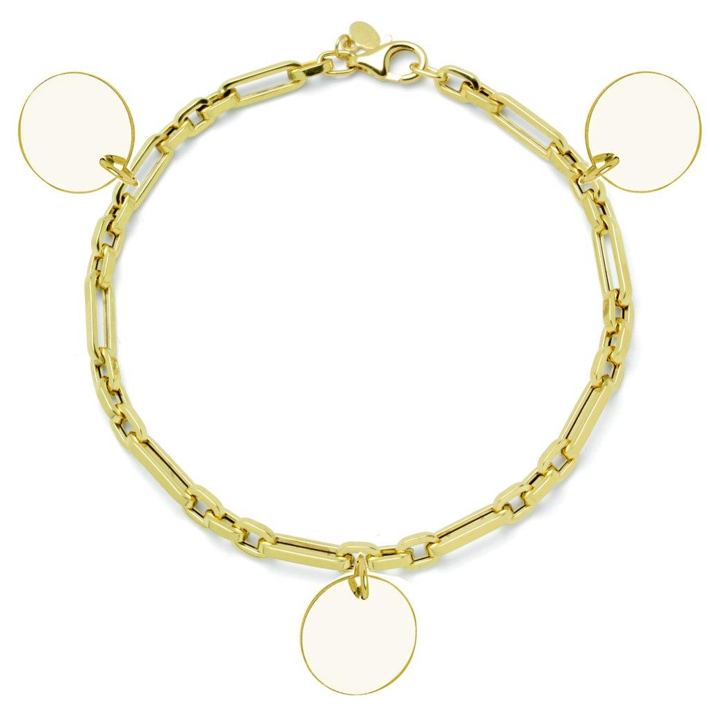 Pulsera Personalizable eslabones rectos