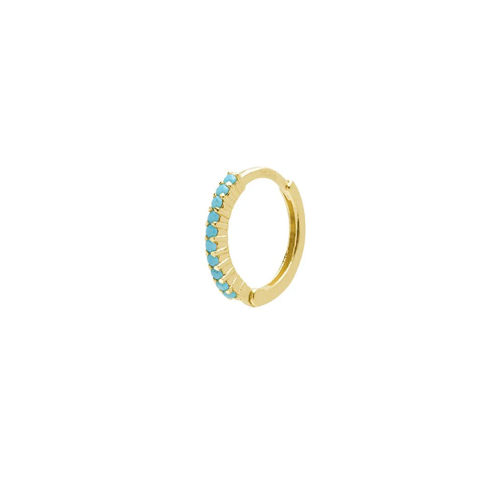 Piercing Oro Turquesas En Oferta