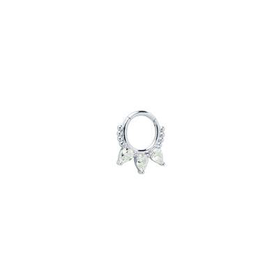 Pendiente piercing Daith Nature plata