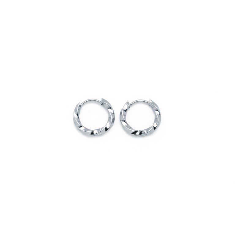 Pendientes Aro rizo 15mm Acero