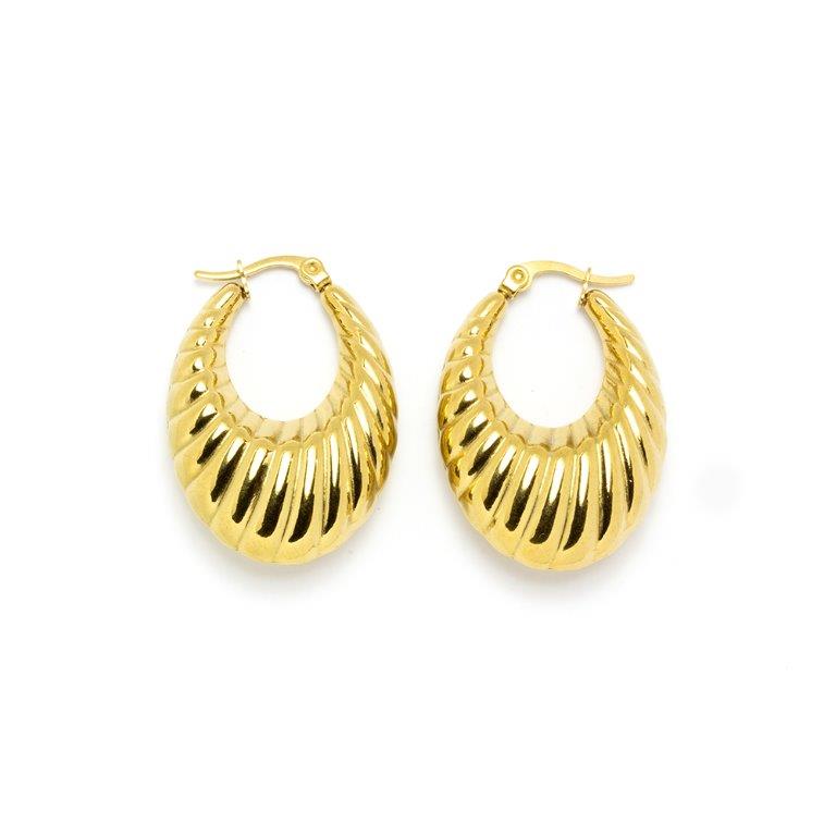 Pendientes Glimmer 30mm Acero