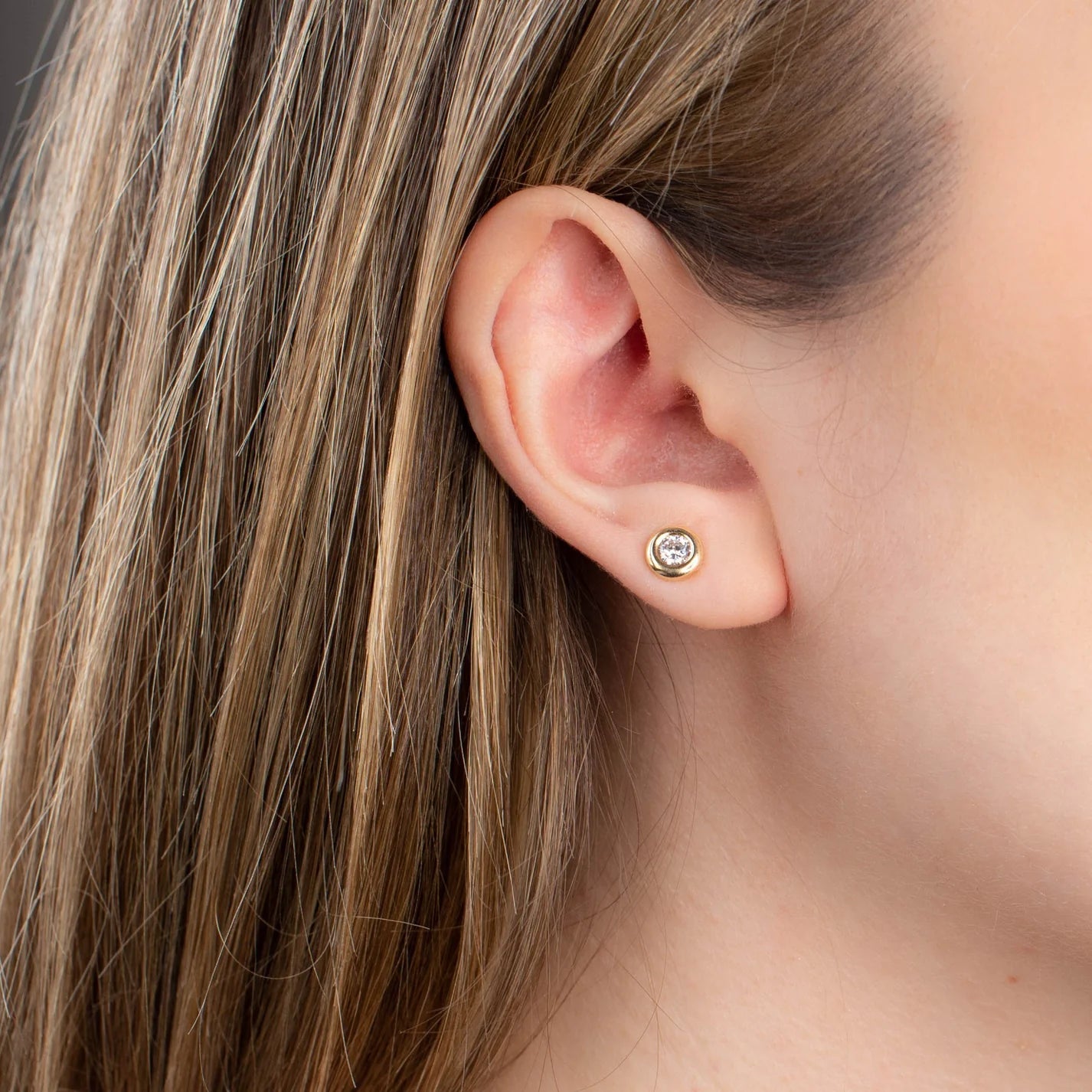 Pendientes de Oro con Circonita