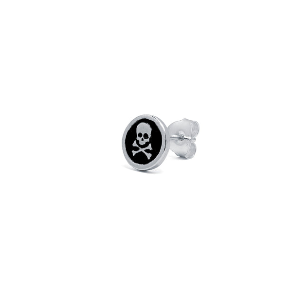 Pendiente Hombre Calavera Plata