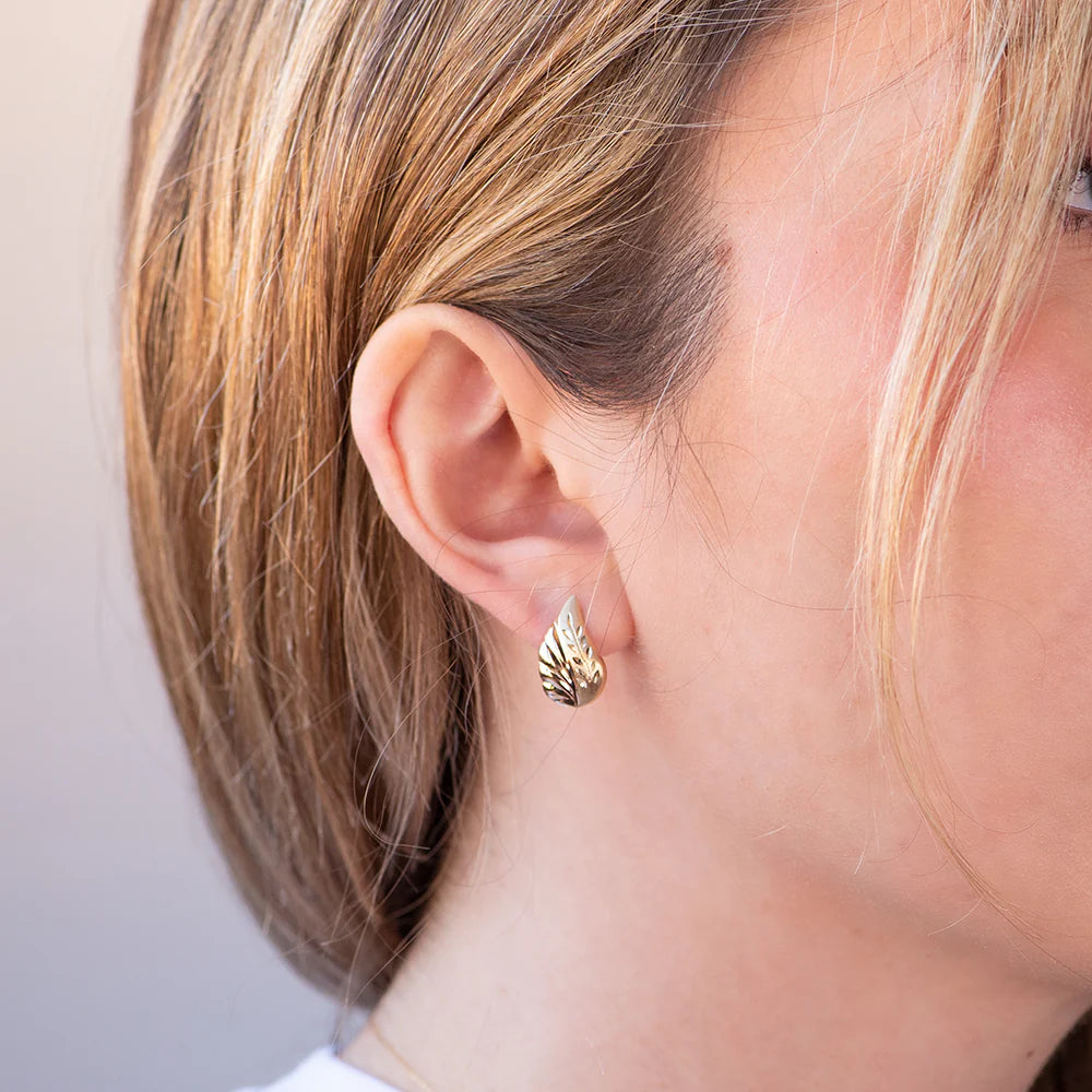 Pendientes Hojas de Oro 18K Personalizados