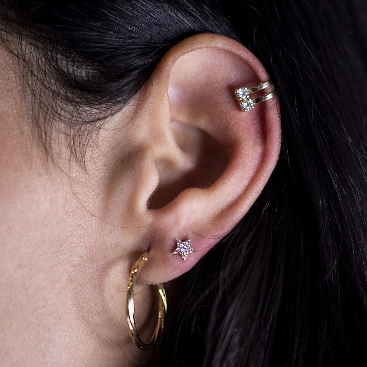 Pendientes Aro de Oro 18K