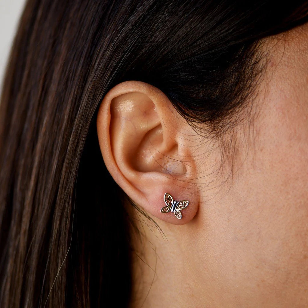 Pendientes Mariposa de Oro 18K