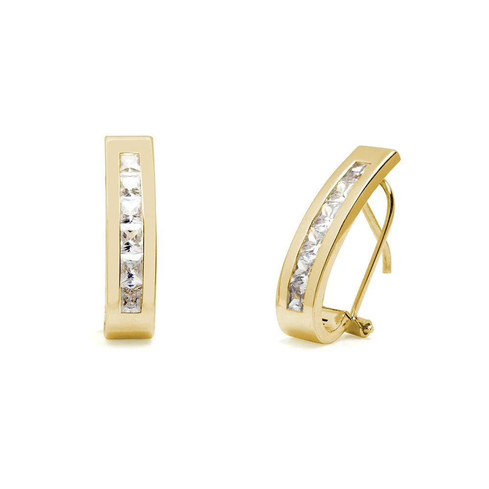 Pendientes de Oro 9K con Circonitas
