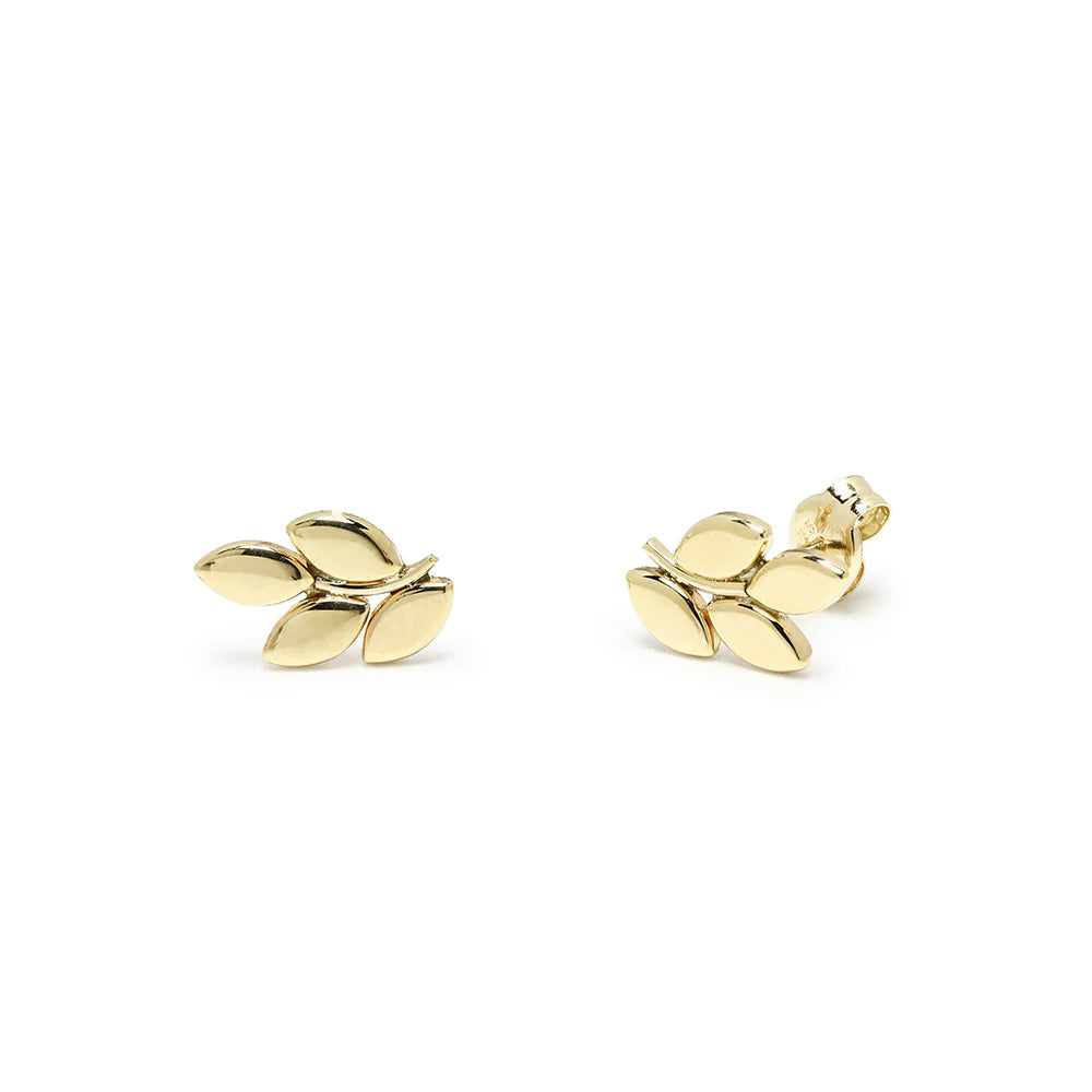 Pendientes Rama de Oro 9K