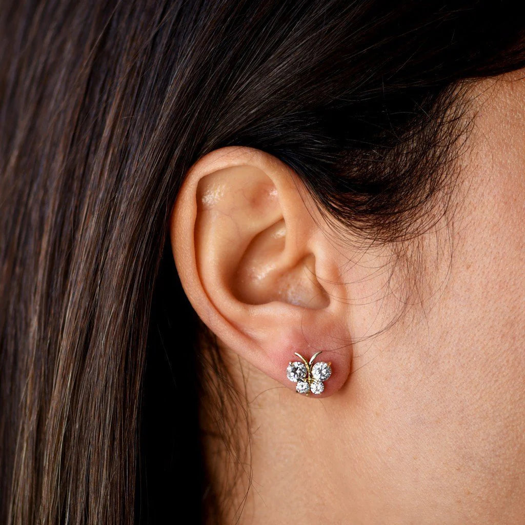 Pendientes Oro Mariposa Rebajas